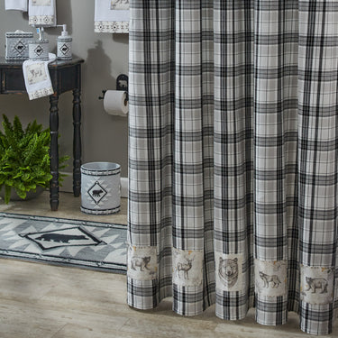 Refined Rustic Patch Shower Curtain 72